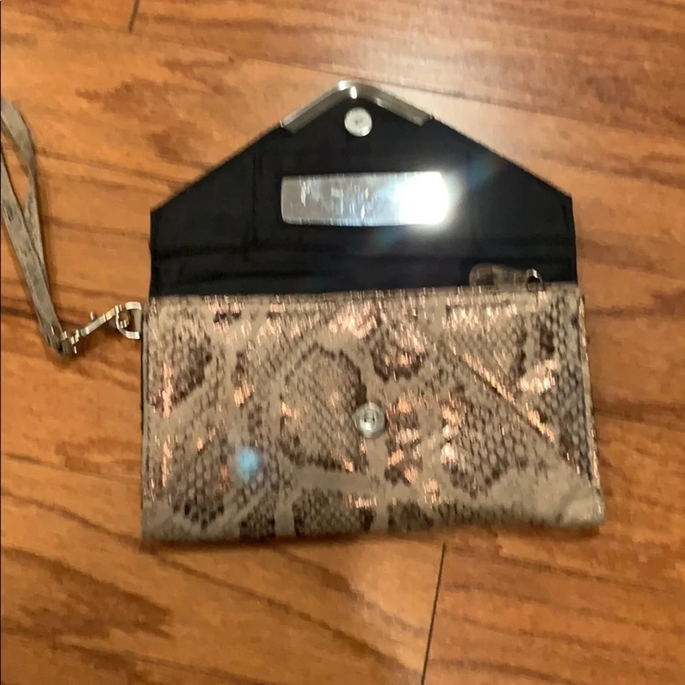 Vintage Snakeskin Wristlet Clutch